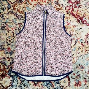 J. Crew Mercantile Ditsy Floral Quilted Puffer Vest